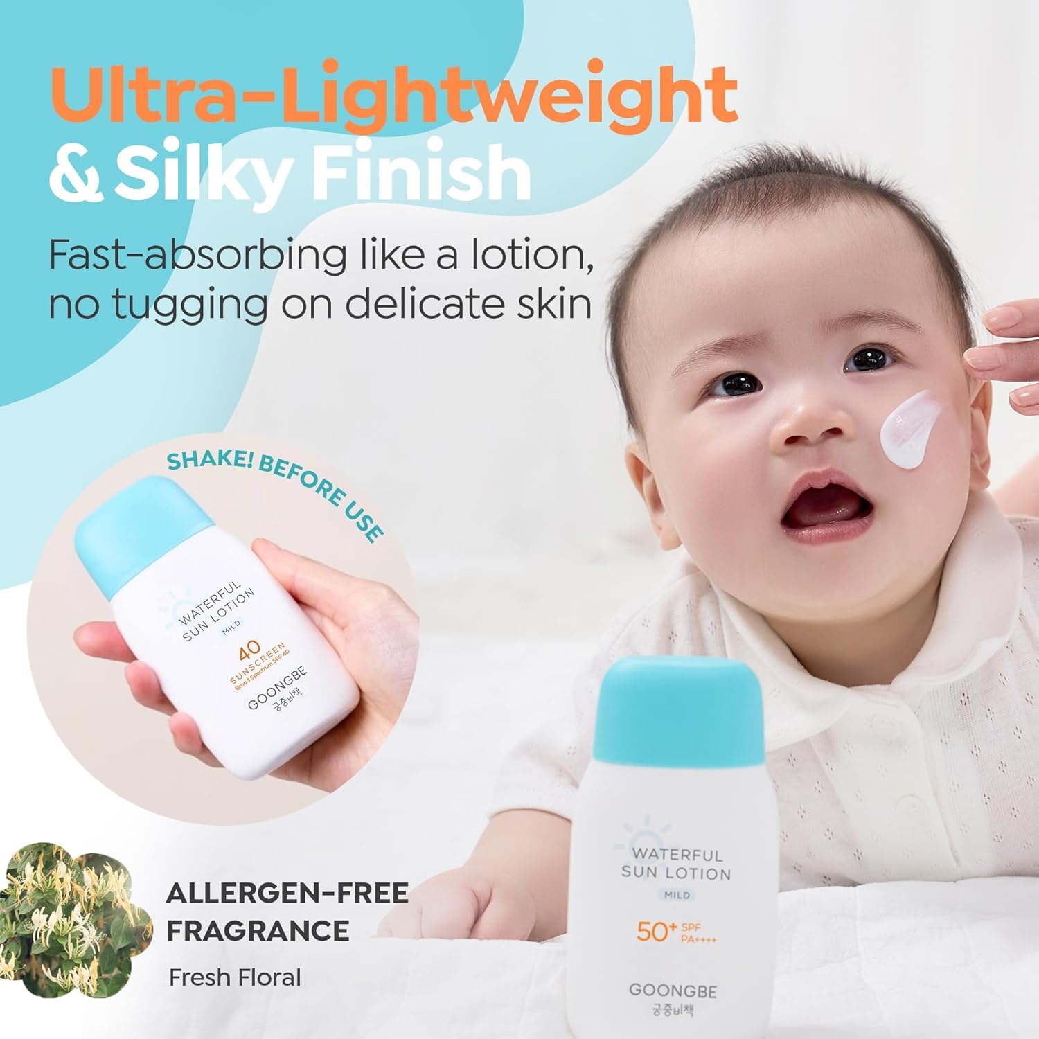 GOONGBE size comparison with hand highlighting travel-friendly duo