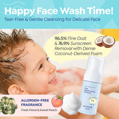 GOONGBE before-and-after removing sunscreen quickly without scrubbing