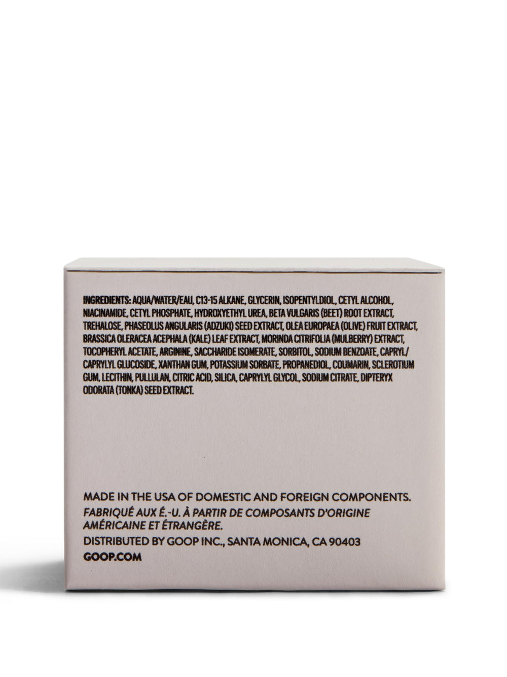 goop boxed packaging top view showing retail box and gift-ready presentation