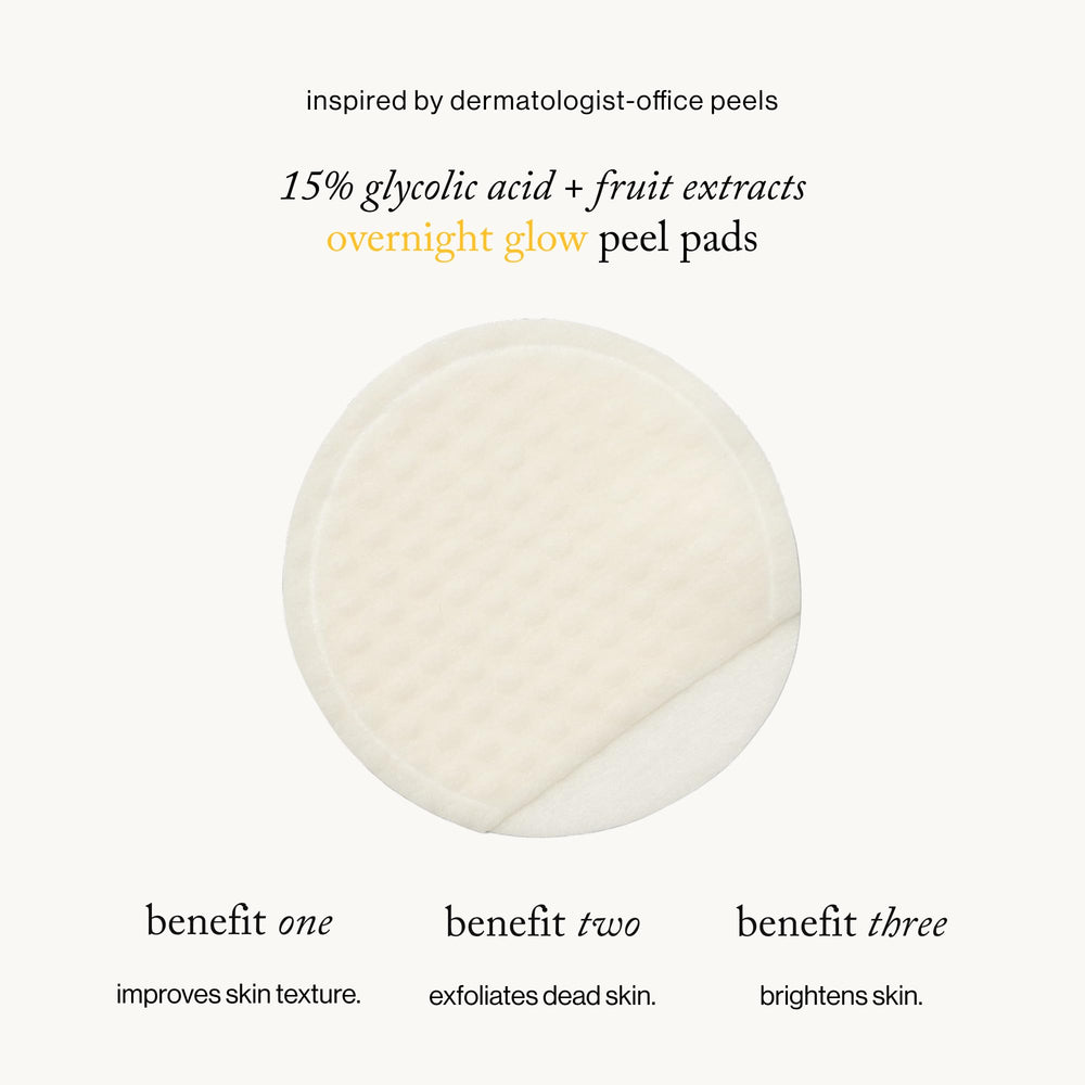 goop Beauty dual-textured pad close-up showing gentle exfoliation