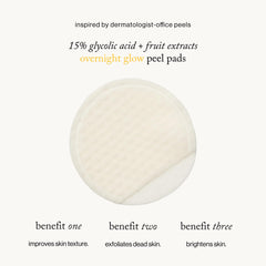 goop Beauty dual-textured pad close-up showing gentle exfoliation
