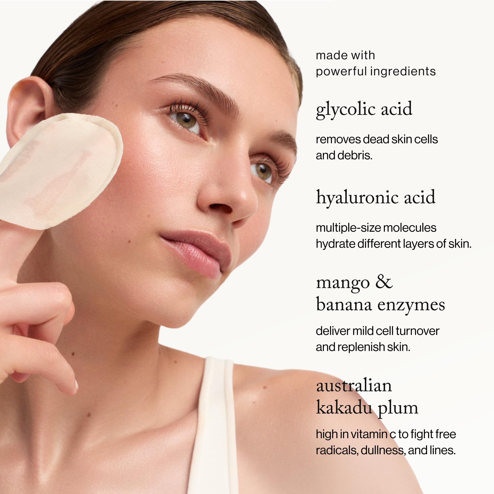 goop Beauty pad soaked with serum highlighting hydrating formula