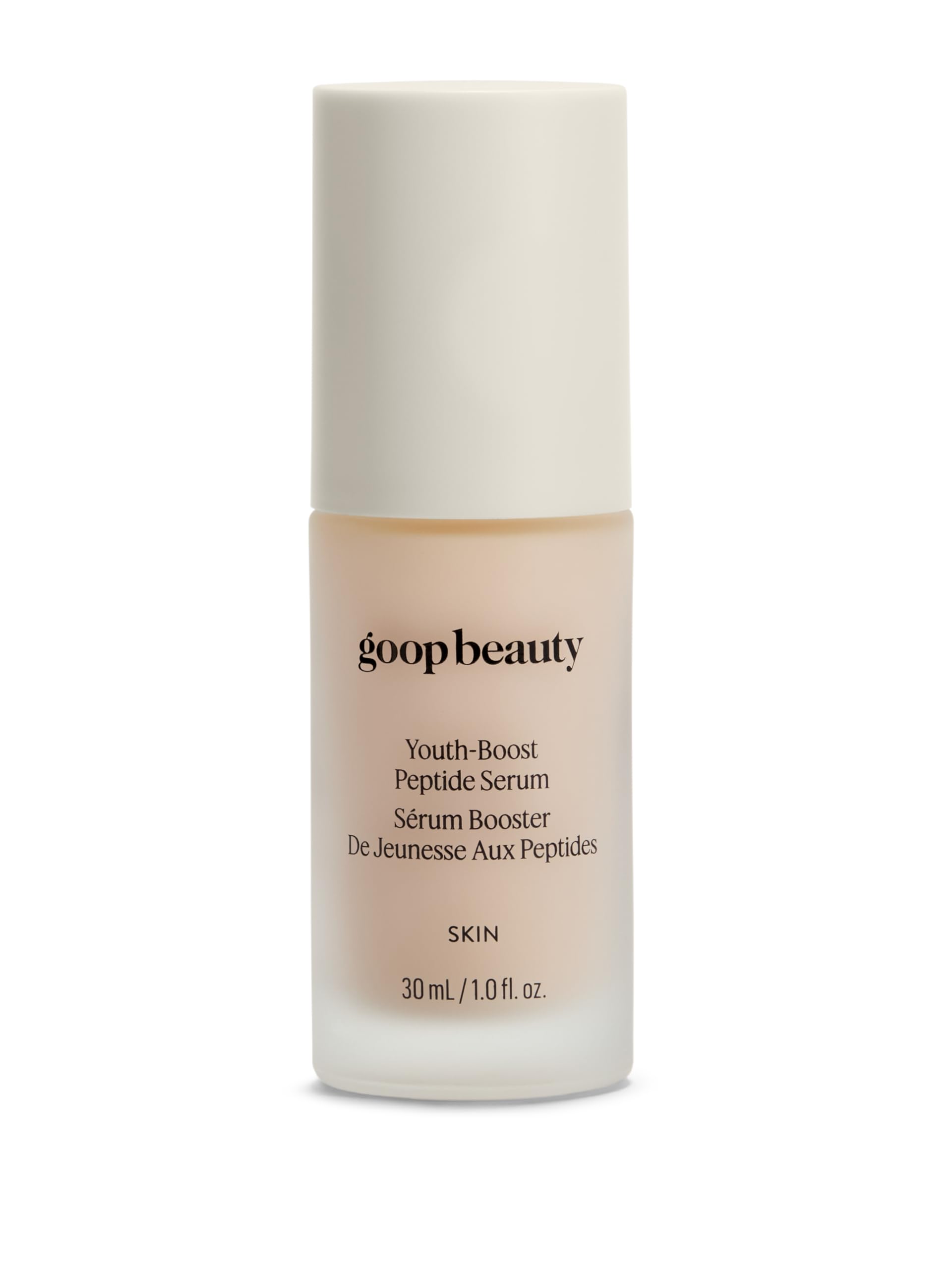 goop bottle front packaging showing clean label and benefits