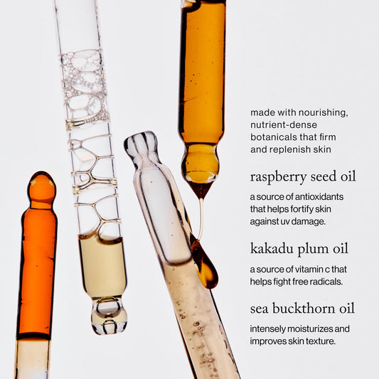 goop body oil pouring texture highlighting quick-absorption benefit