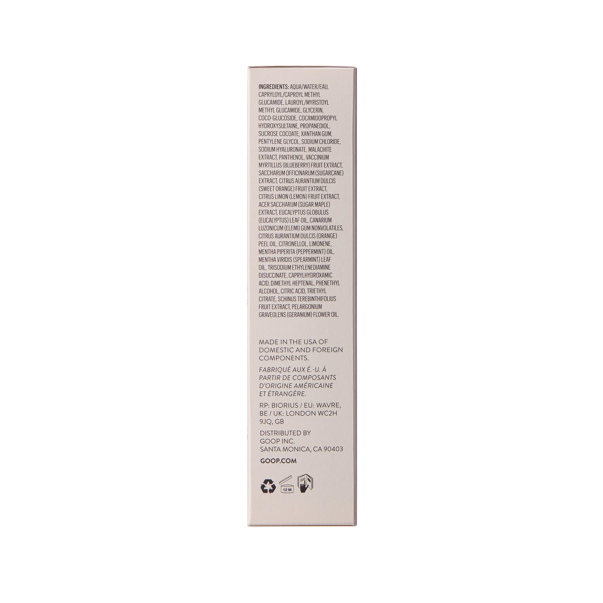 goop bathroom lifestyle setup depicting cleanser in routine and a refreshing morning ritual