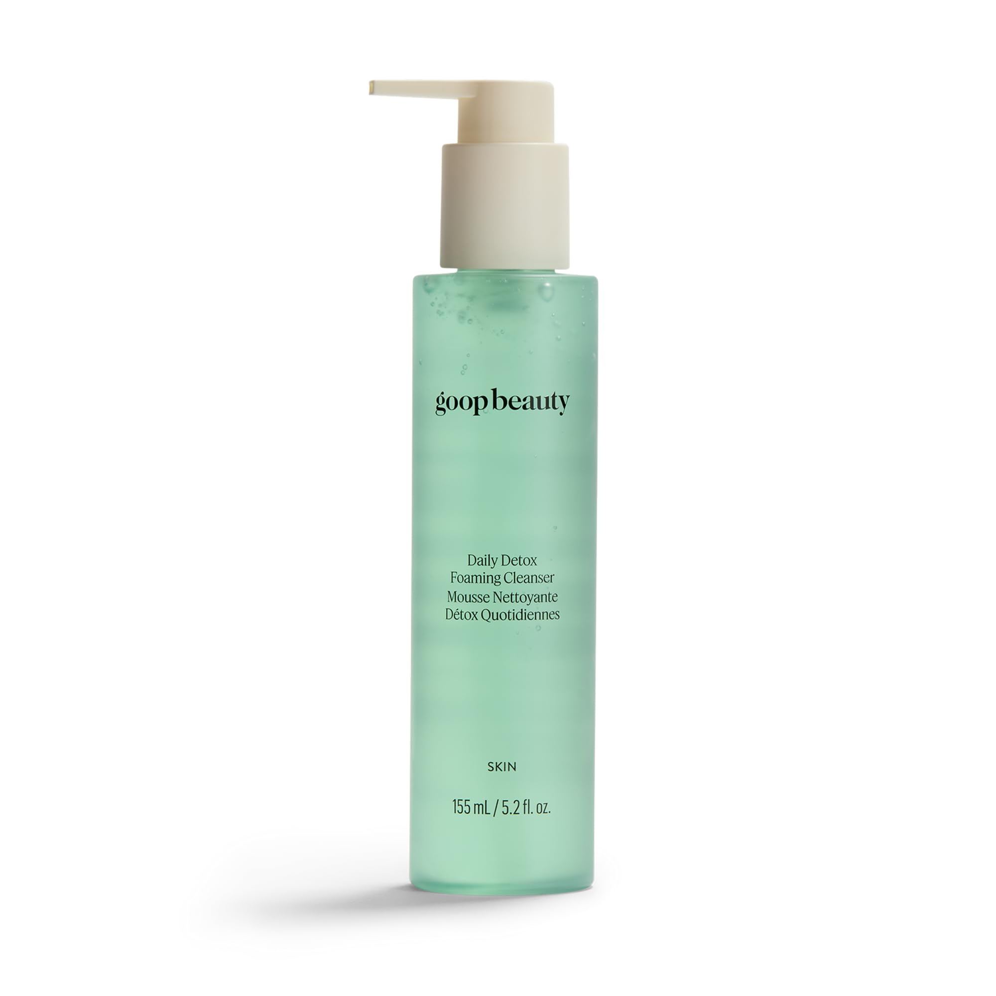 goop cleanser front packaging showing bottle and branding for clear identification and trust