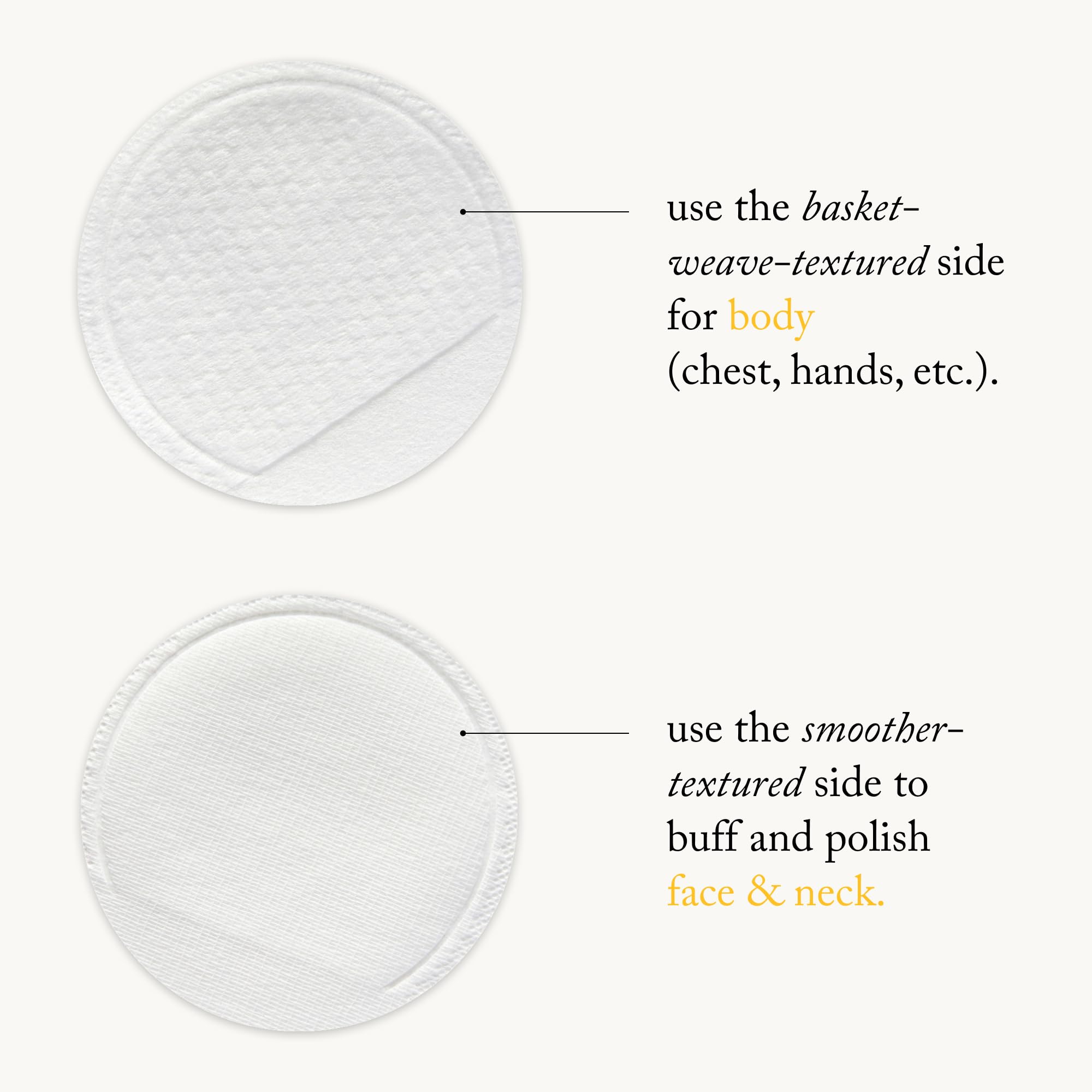 goop pads used on neck and chest illustrating smoother skin benefit