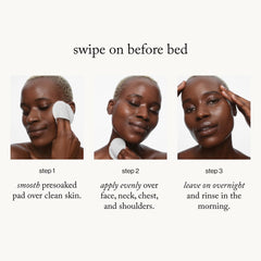 goop pad being applied to face demonstrating refined texture benefit