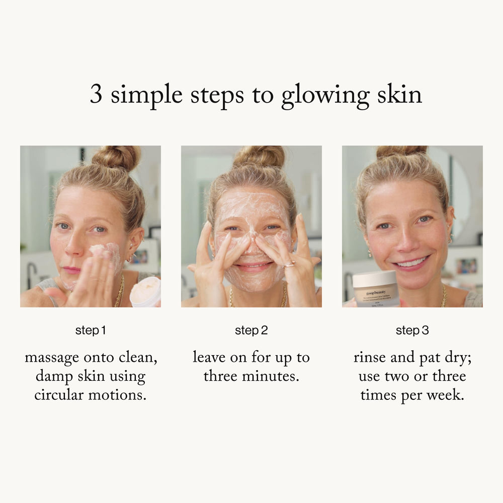 goop mini microderm application in hand demonstrates easy travel use and control