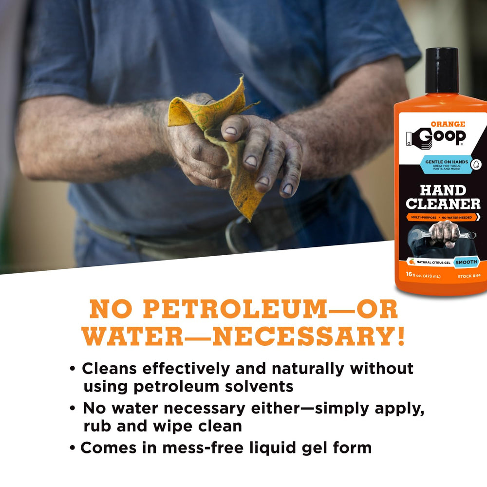 GOOP cleaning a wrench and tools to restore surface cleanliness