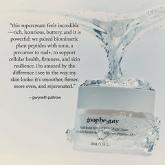 goop Youth-Boost applied to skin showing hydrated, smoother-looking complexion