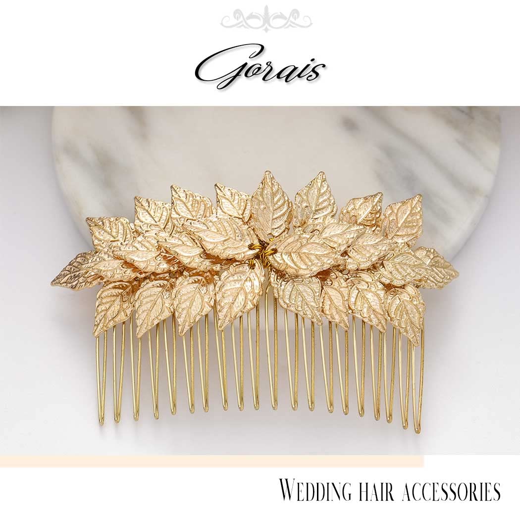 GORAIS close-up of gold leaf detail highlighting delicate texture