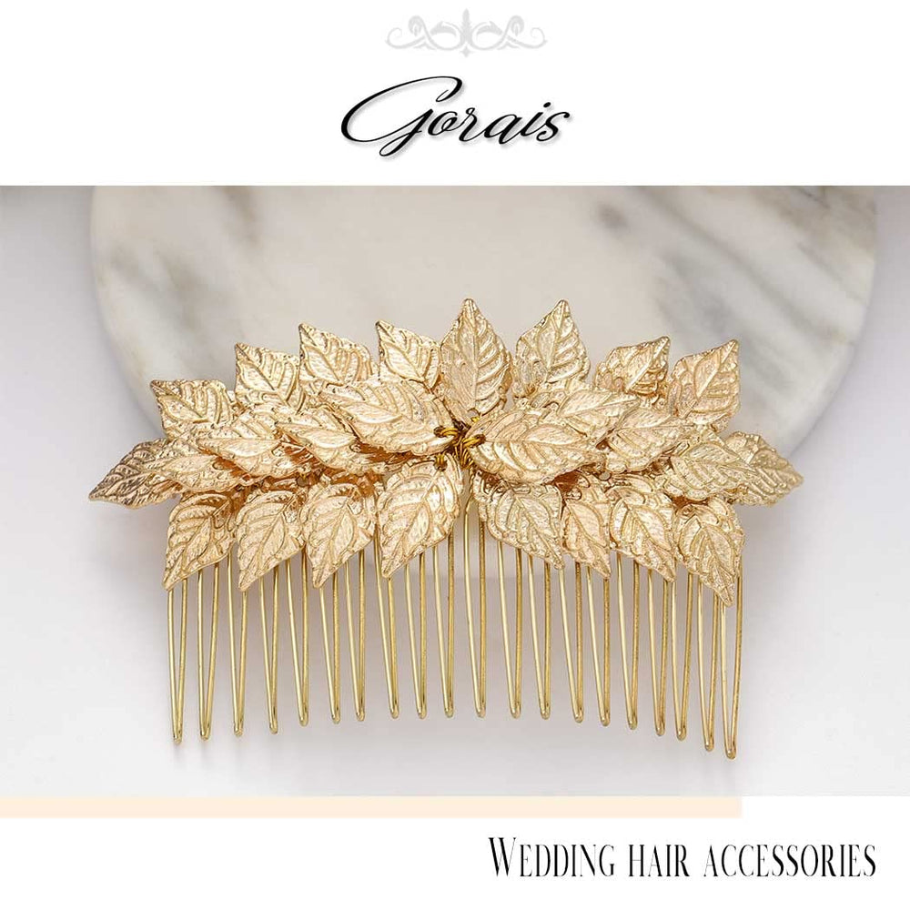 GORAIS close-up of gold leaf detail highlighting delicate texture