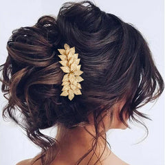 GORAIS hairpiece in an updo showing bridal enhancement benefit