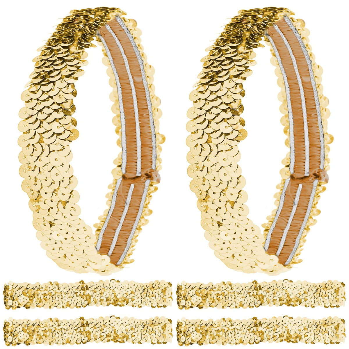 GORGECRAFT gold headband pack front view, convenient set for teams