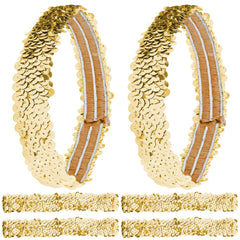 GORGECRAFT gold headband pack front view, convenient set for teams