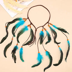 GORTIN blue feather close-up highlighting texture and vibrant color for standout looks