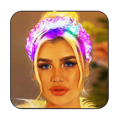 GORTIN front view headband showcasing neon glow and party-ready look