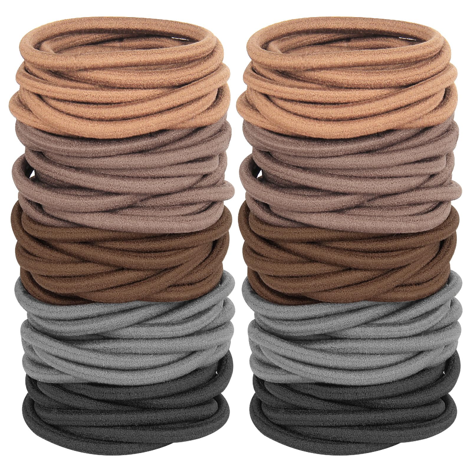 GOSICUKA front packaging showing 120 hair elastics and color variety for convenience