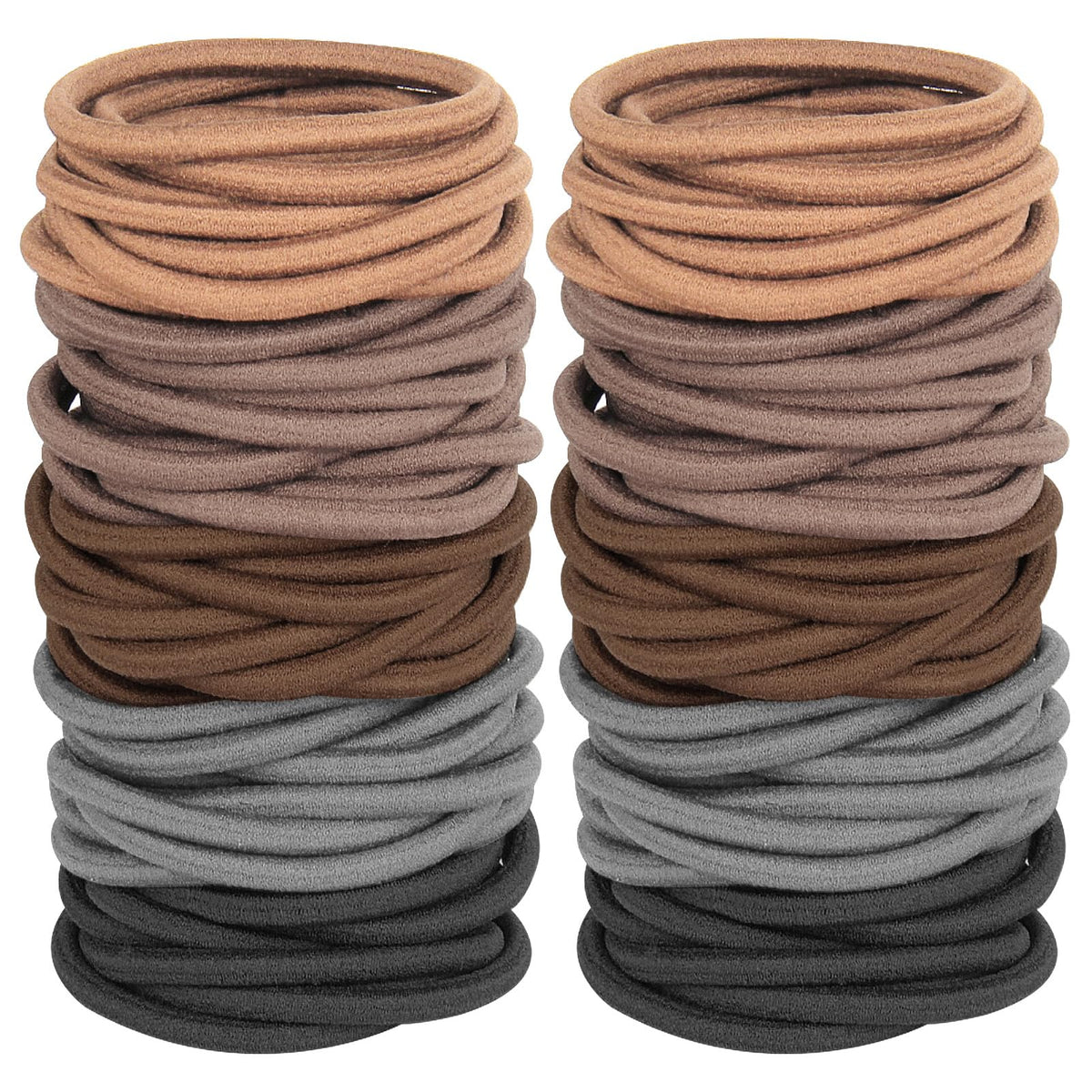 GOSICUKA front packaging showing 120 hair elastics and color variety for convenience