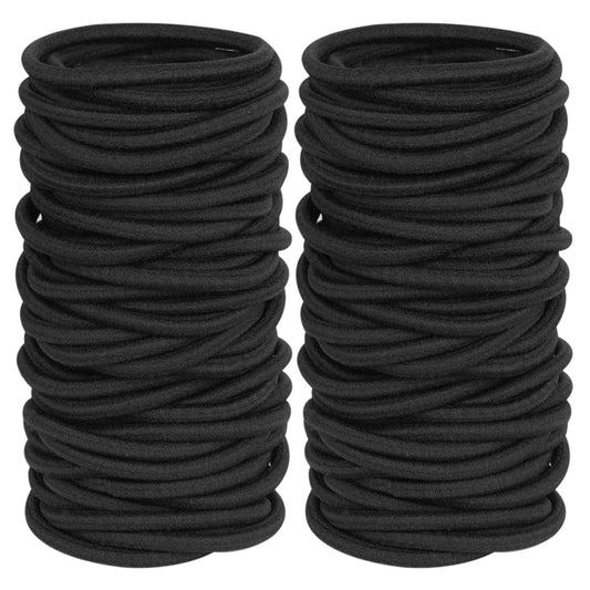 GOSICUKA front pack view showing 120 black hair ties and value