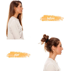 GOSICUKA scrunchie securing a thick ponytail showing strong hold without damage