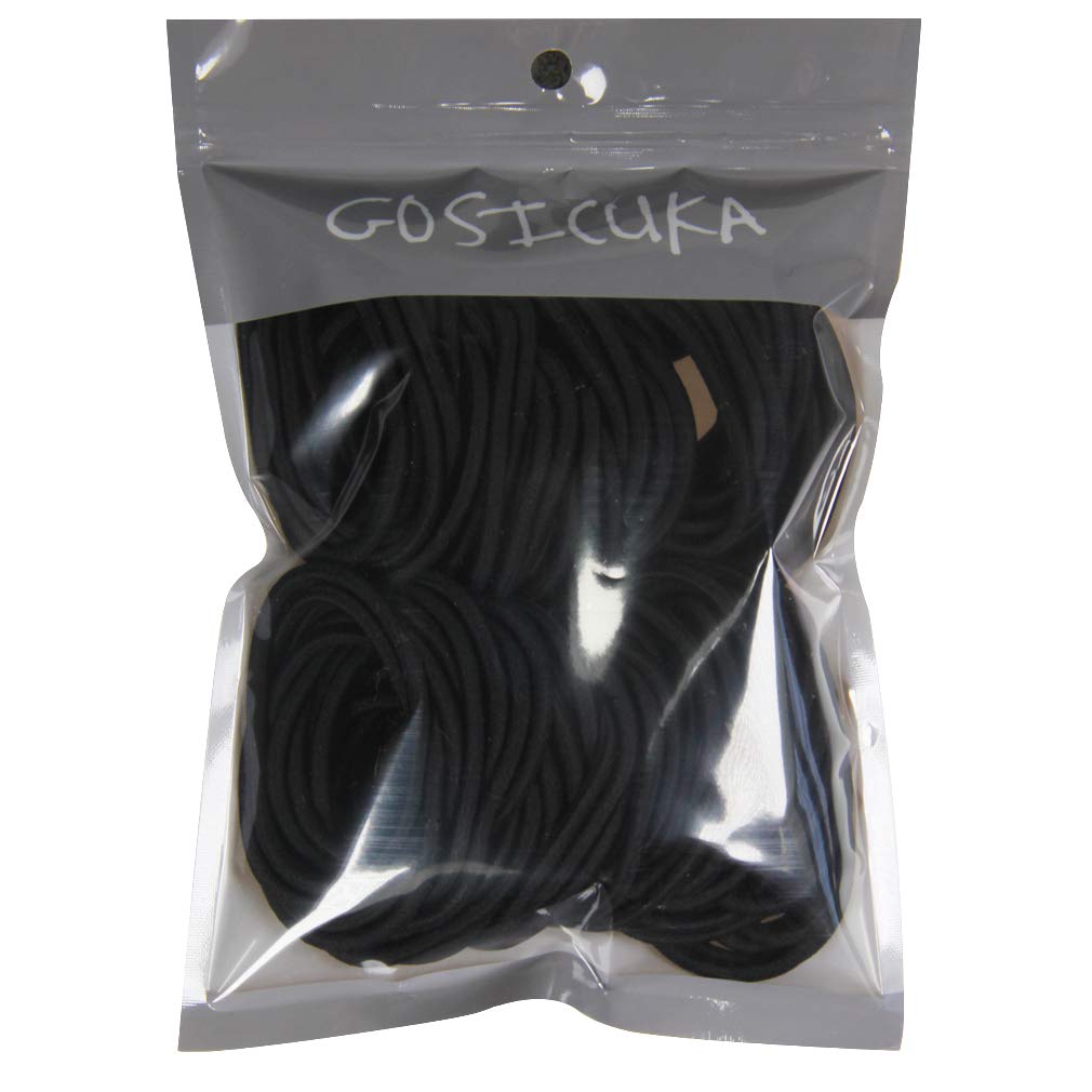 GOSICUKA hair elastic beside a coin showing 2-inch diameter and scale