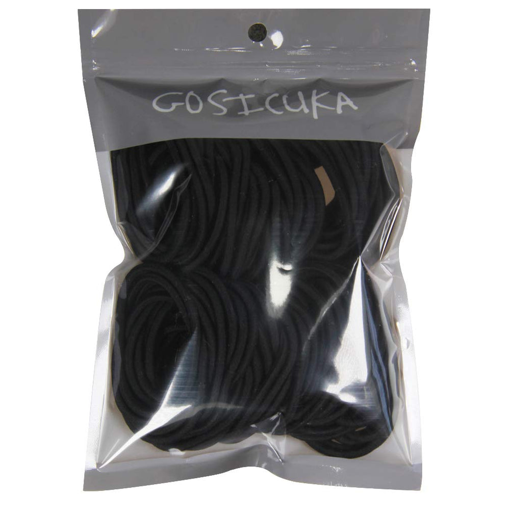 GOSICUKA hair elastic beside a coin showing 2-inch diameter and scale