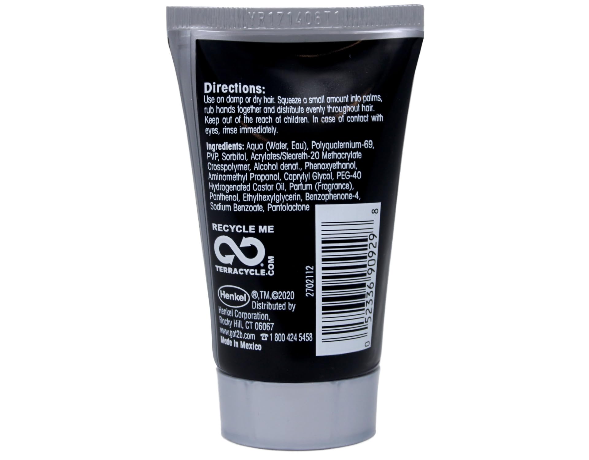 Got2B gel texture close-up highlighting thick consistency for maximum hold and definition
