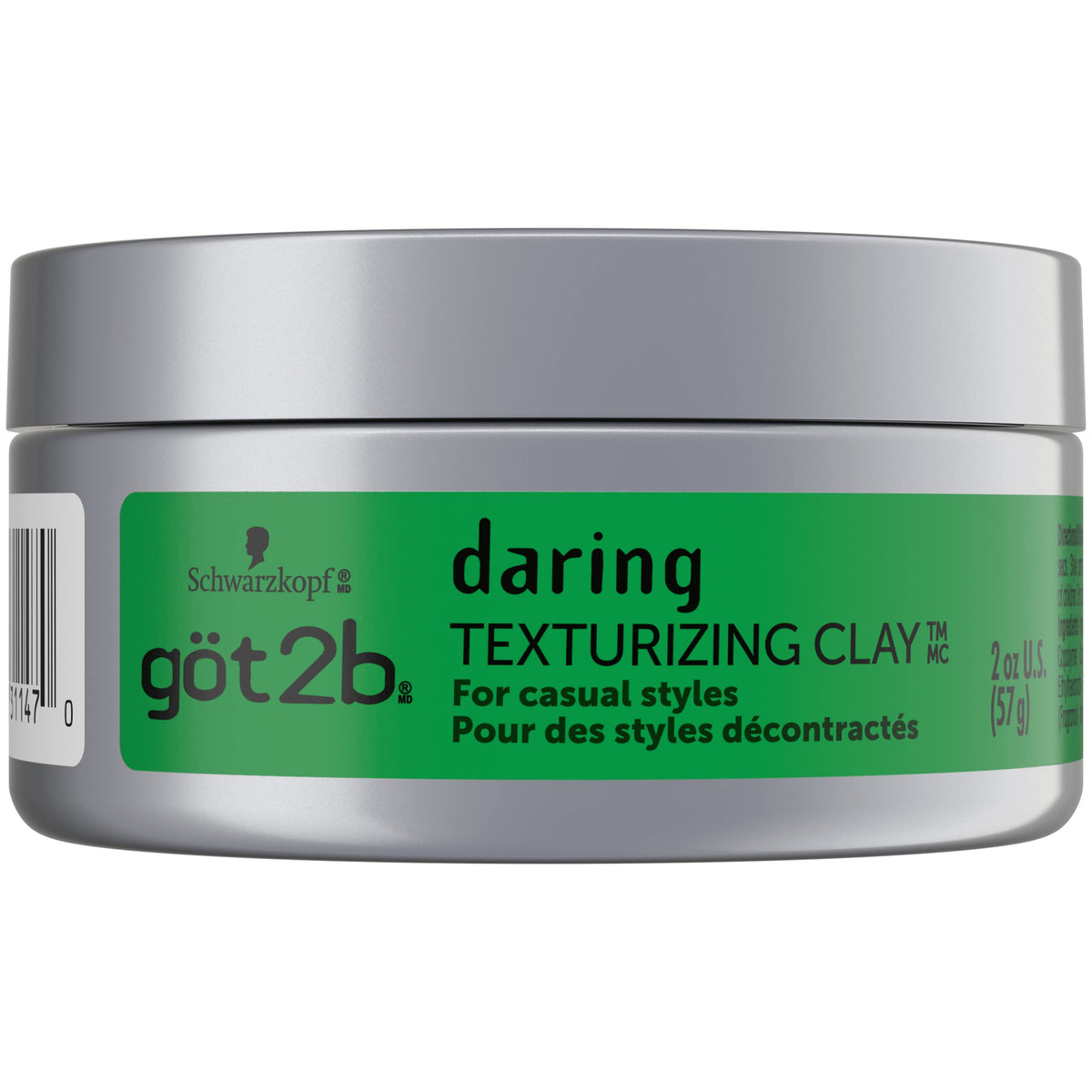 Got2B daring texturizing clay front packaging showing label and matte finish benefit