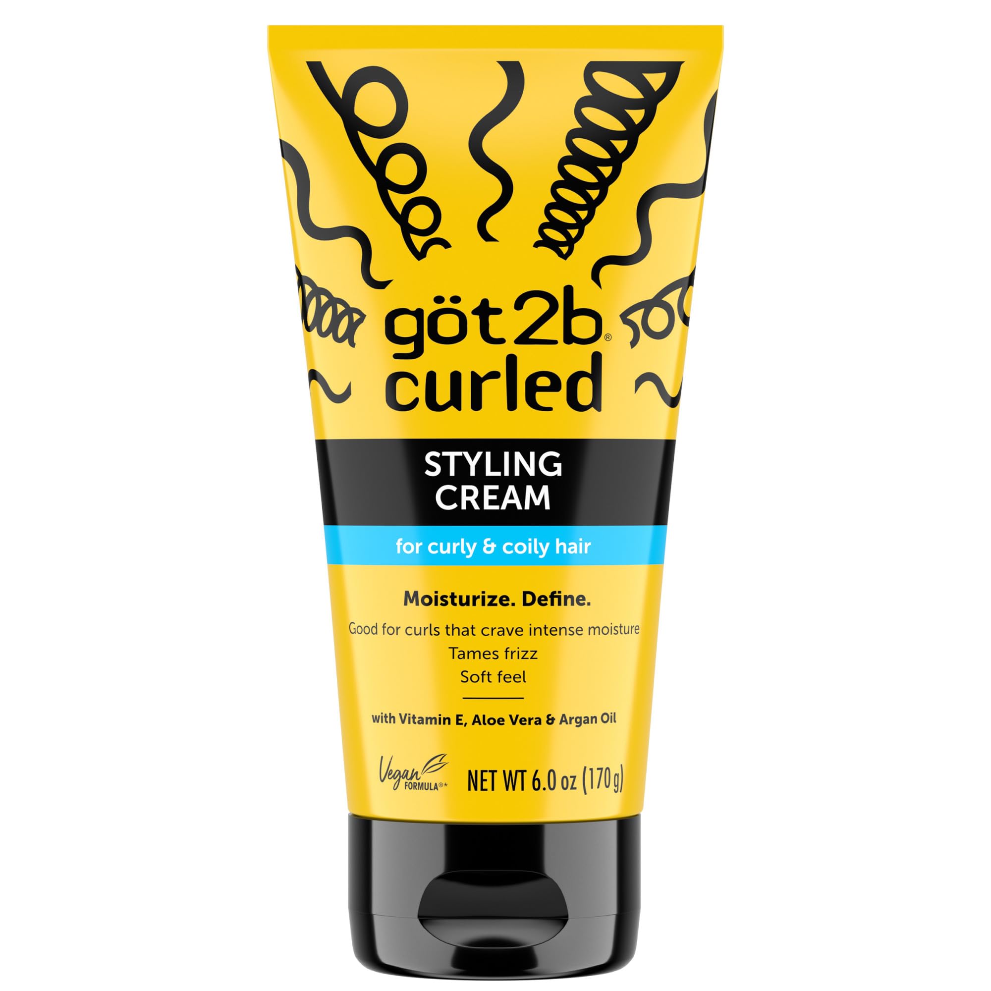 got2b front label showing product benefits and curl focus