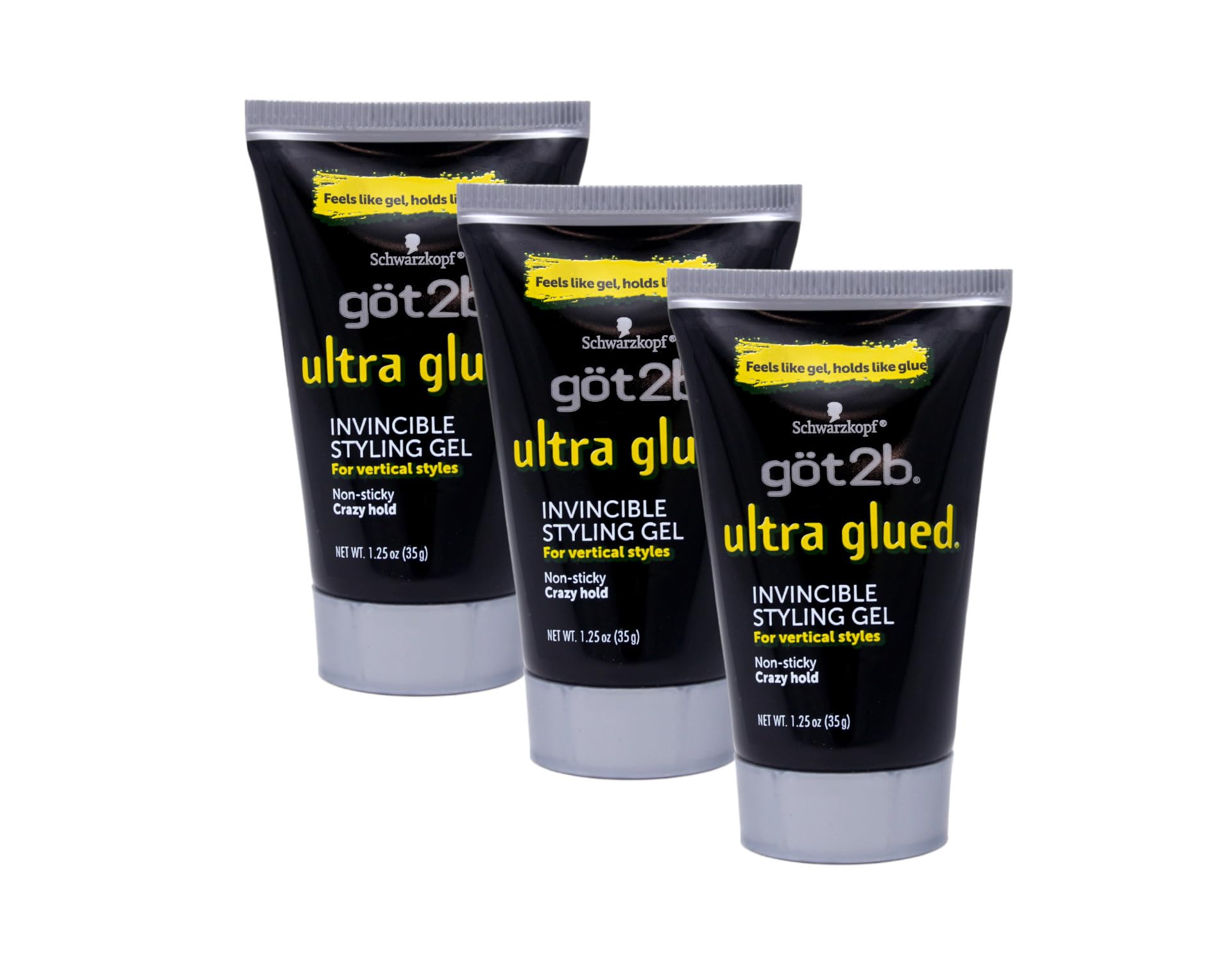 Got2B front packaging showing three small tubes and clear brand visibility for travel convenience