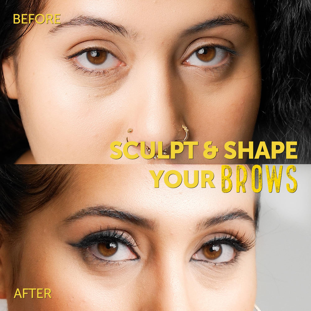 got2b brow before and after for defined brow benefit
