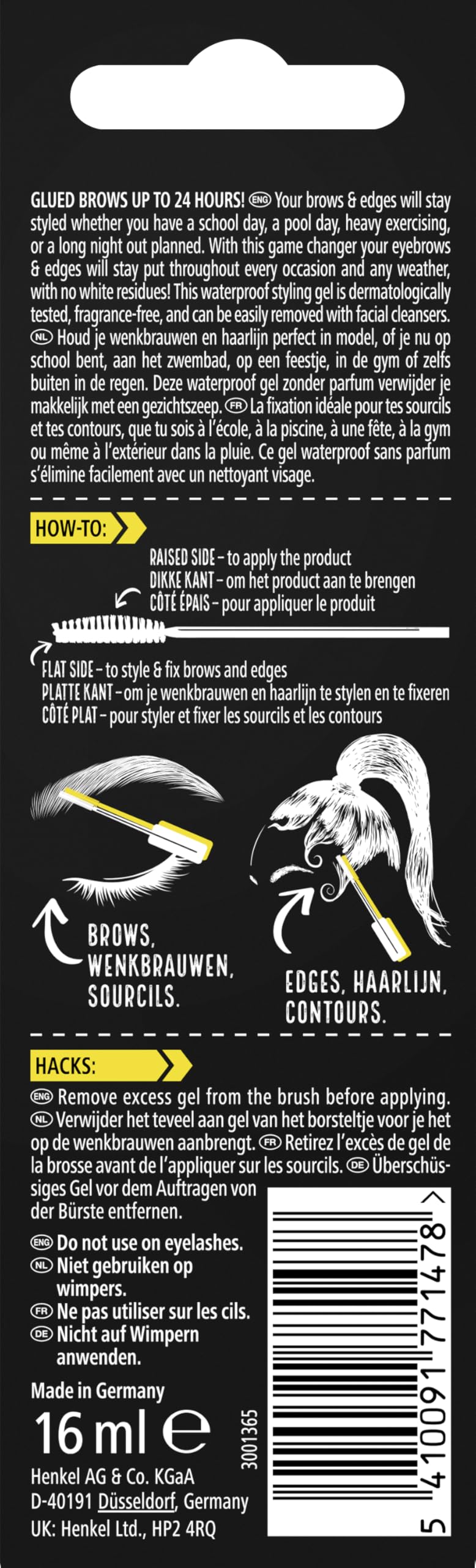 Got2B dual-sided mini brush detail for precise application and control