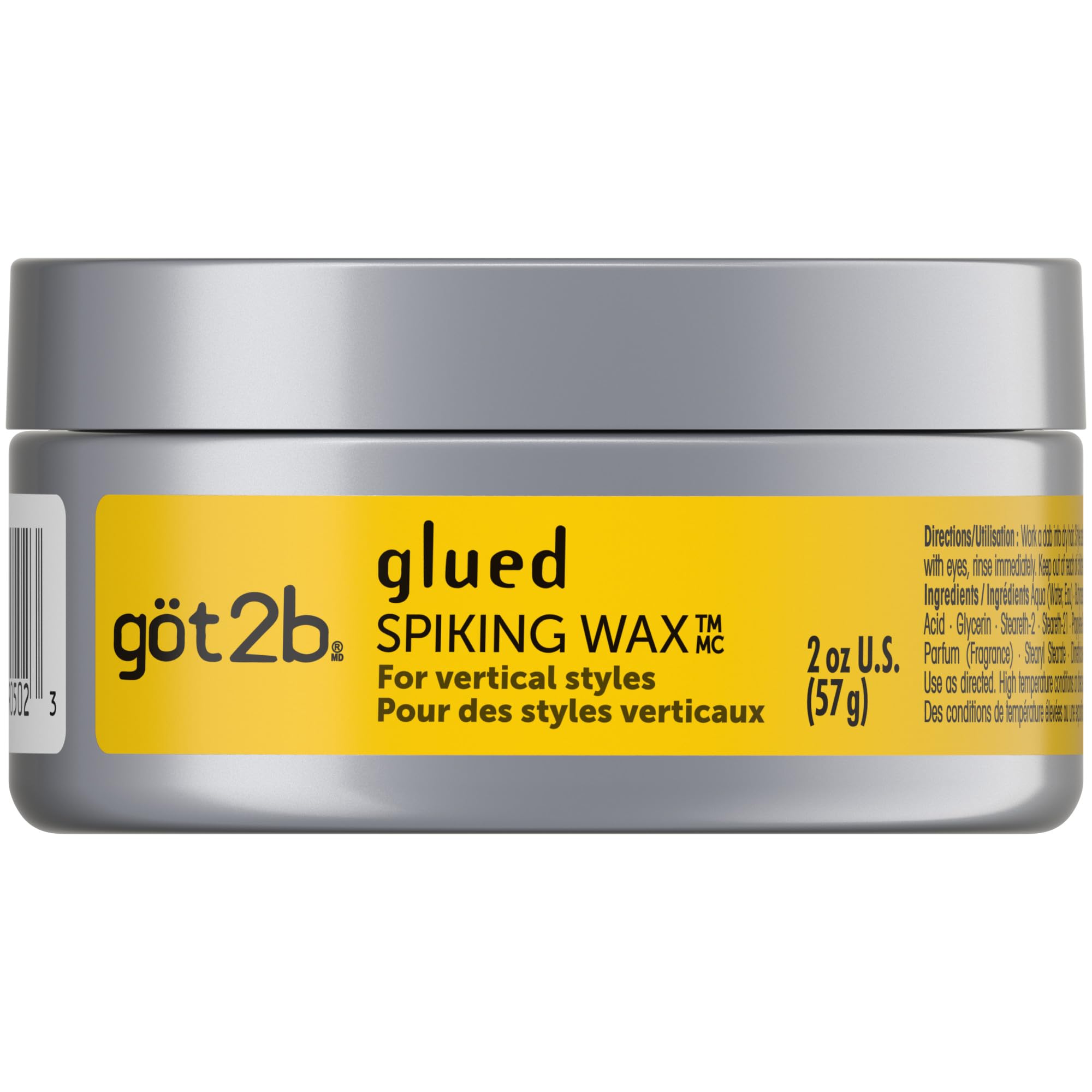 Got2B opened jar revealing smooth wax texture for easy styling benefit