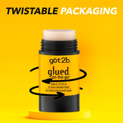 got2b glue on-the-go applying to hairline tames flyaways for polished edges