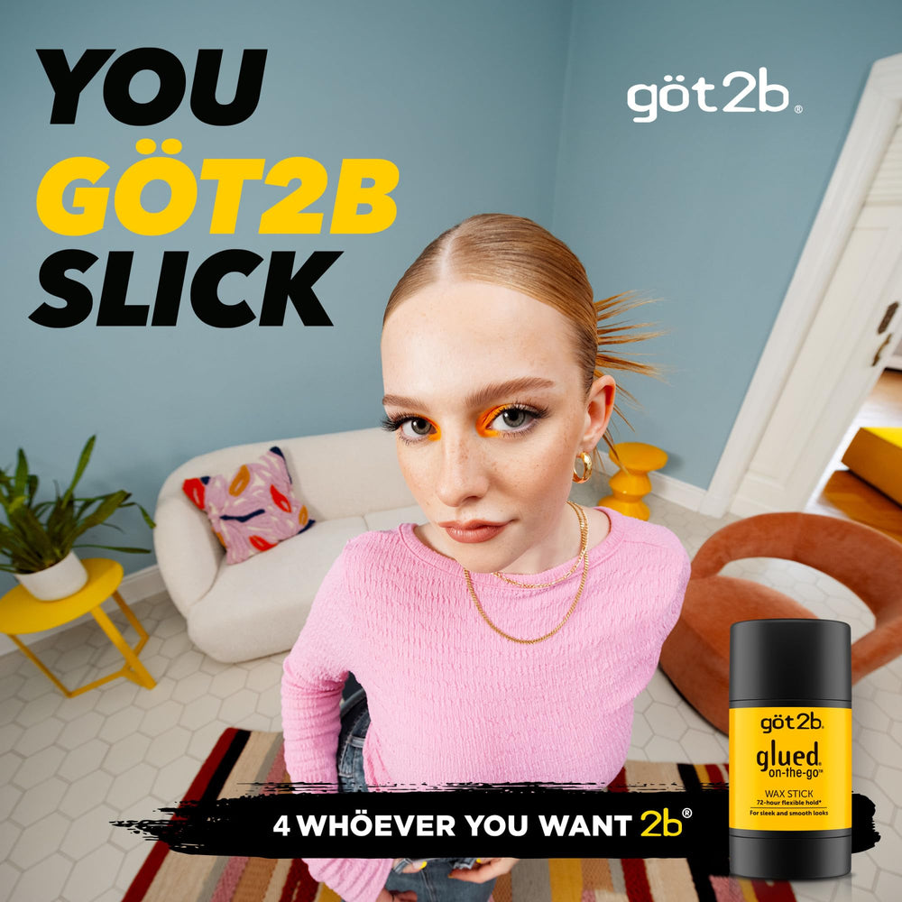 got2b glue on-the-go open cap displays solid stick applicator for precise control
