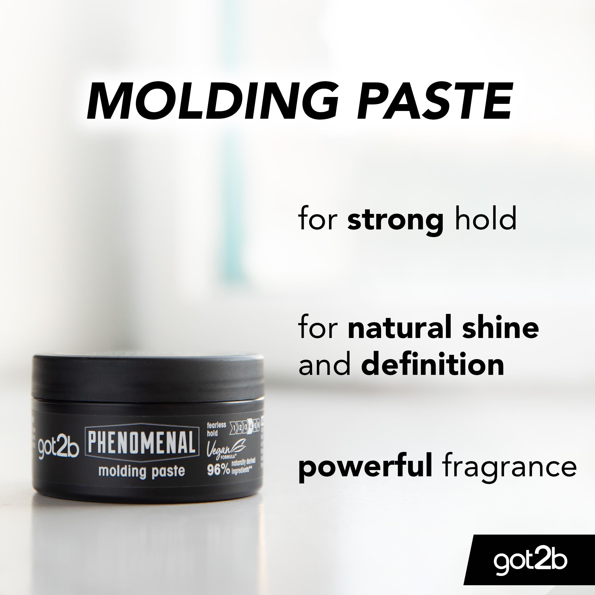 Got2B open pot close-up showing creamy paste texture for smooth application