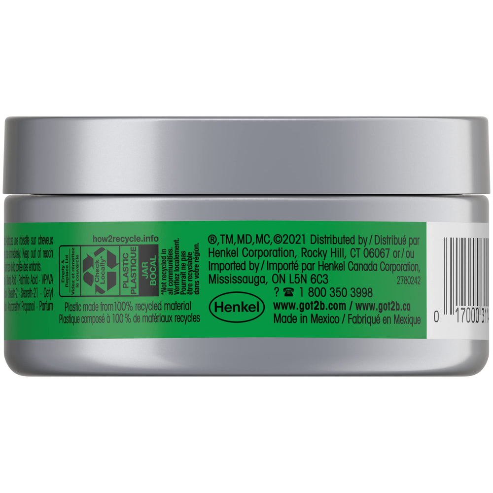 Got2B texture visible in open pot highlighting clay consistency and easy grip benefit