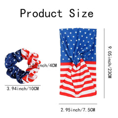 Goulogh fabric close-up with stars and stripes pattern highlighting vibrant colors and clear print