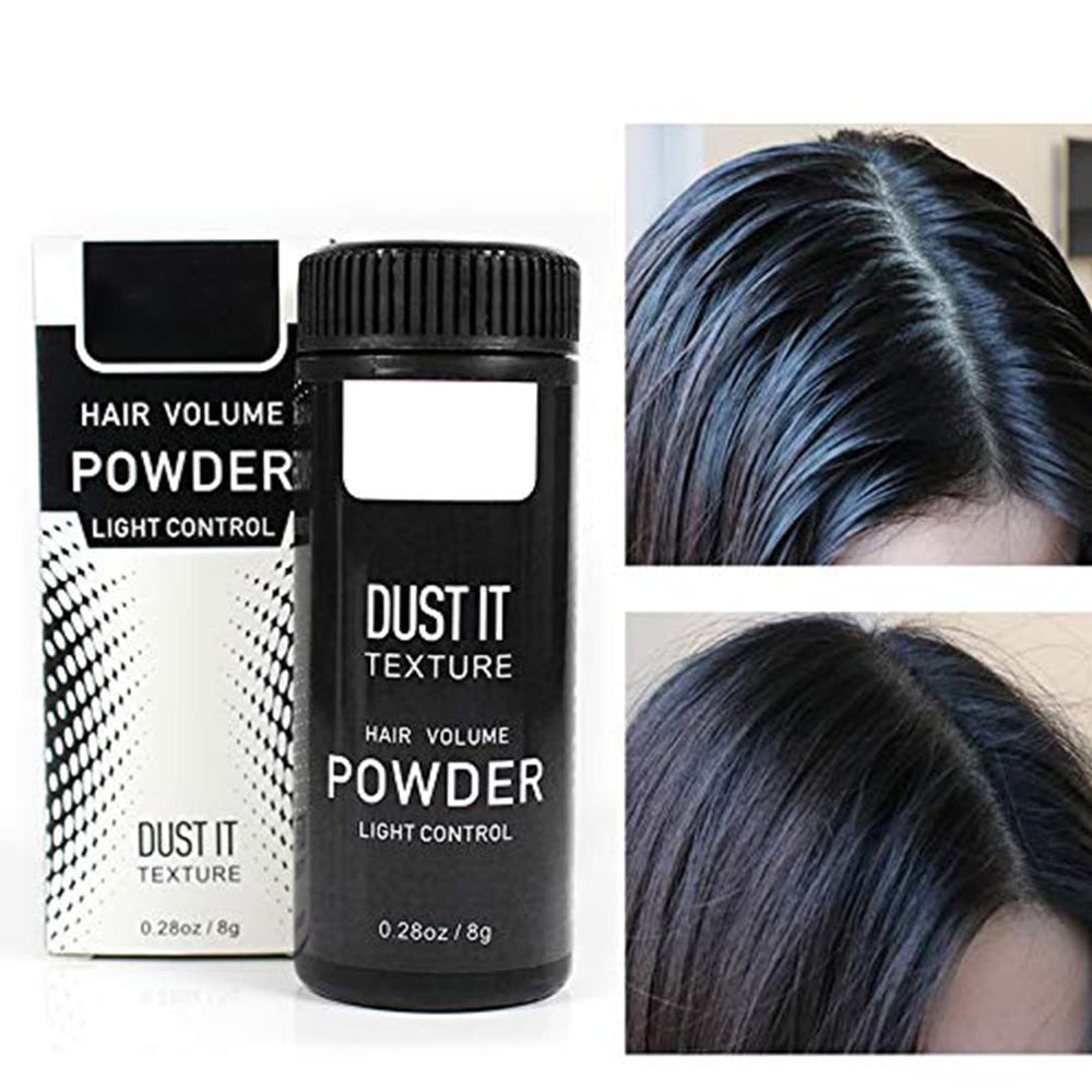 gowwim applying powder at roots with fingertips for instant volume and texture