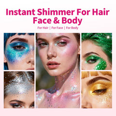 gowwim face cheekbone glitter showing radiant festival-ready glow