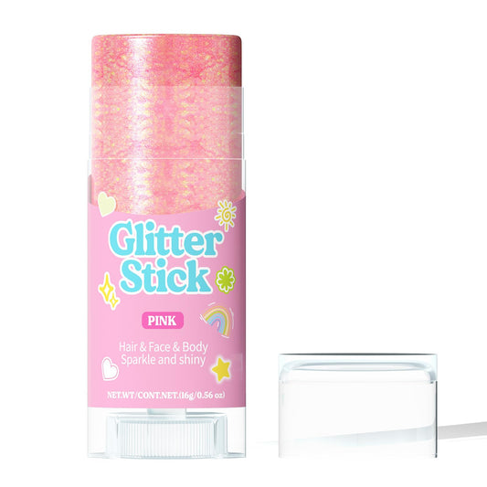 gowwim front packaging pink stick showing bold pink glitter
