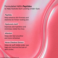grace & stella application demo showing patch placement to reduce puffiness