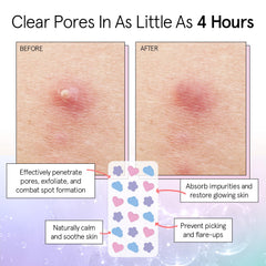 grace & stella close-up of hydrocolloid texture demonstrates absorbent surface and efficacy