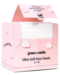 grace & stella front packaging showing 60-count and pink design for convenient storage