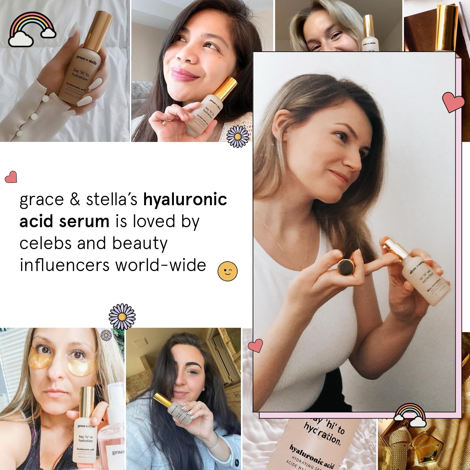 grace & stella product label close-up showing ingredient transparency benefit