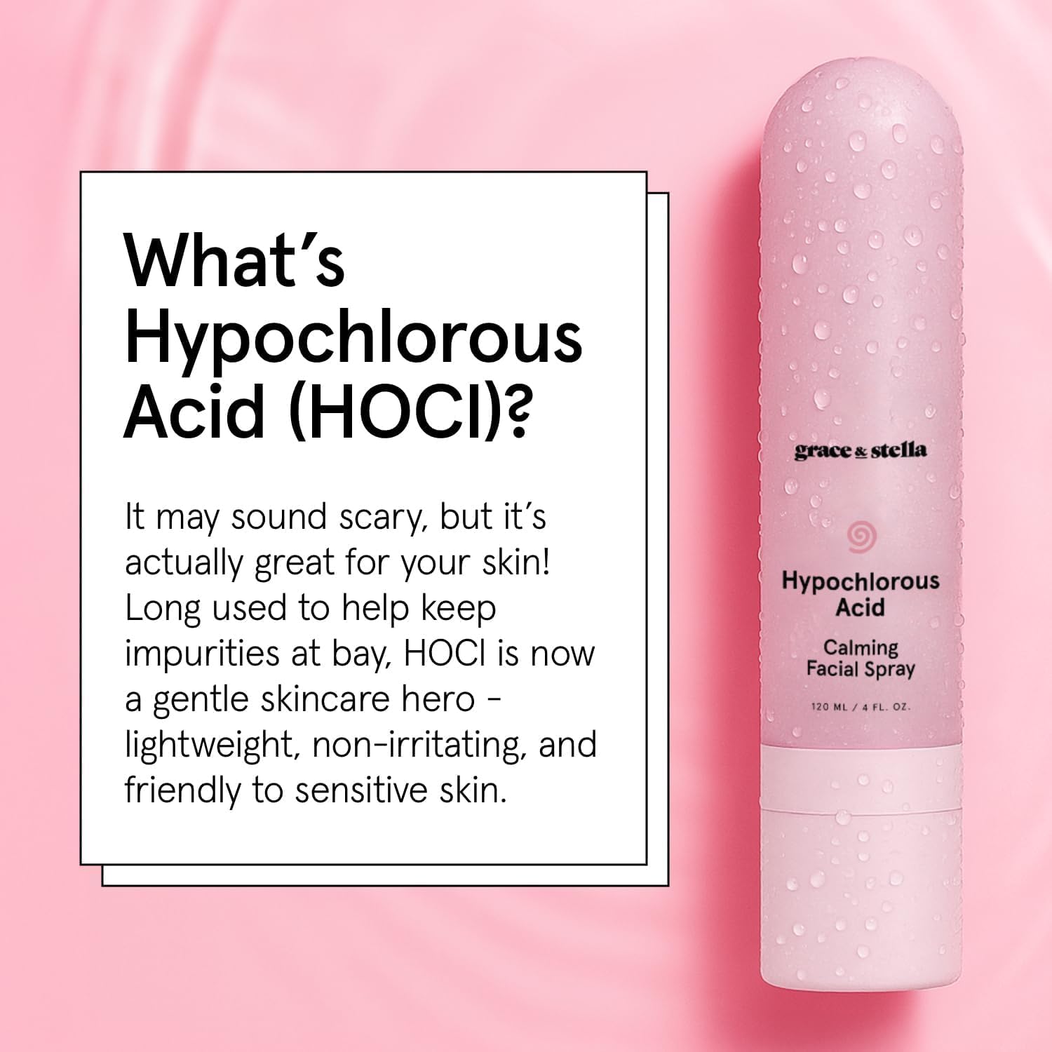 grace & stella mist texture on skin demonstrating quick refresh benefit