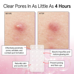 grace & stella patch applied on cheek for discreet coverage benefit