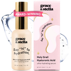 grace & stella front bottle view showing clean packaging and brand benefit